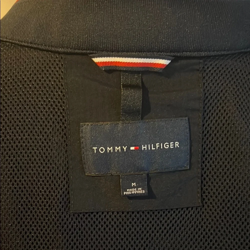 Tommy‎ Hilfiger Black Utility Cargo Full Zip Jacket Small Excellent Condition